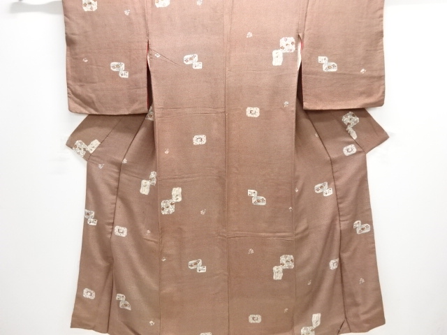 JAPANESE KIMONO / ANTIQUE KIMONO / TAISHO ROMAN STYLE / FLORAL ARABESQUE